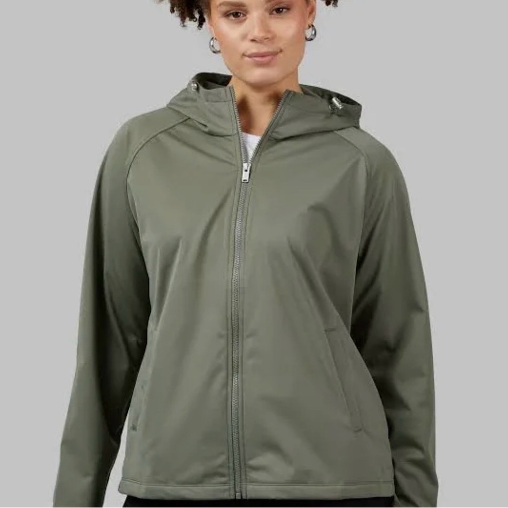 32 Degrees Olive Hooded Zip Jacket fleeced lined Size L NWT